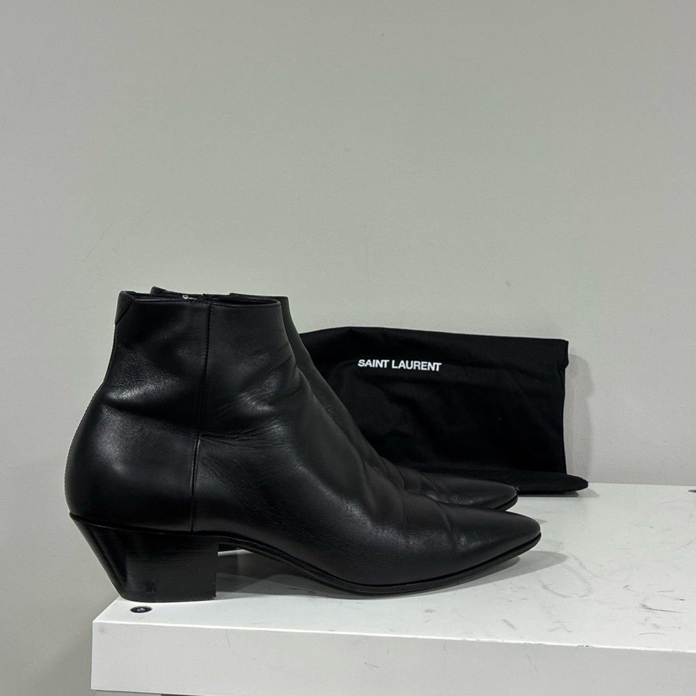 Saint Laurent 40MM Black Ankle boot Size EU 42 USA 9 - Picture 6 of 12